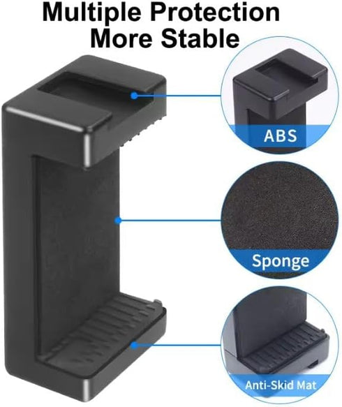 OCTO MOUNTS - 2 Pack Universal Smartphone Holder Set for Mounting Any Phone. Has Camera Screw (1/4-Inch 20), Easily Connect Your Cell Phone to GoP...