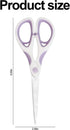 Multipurpose Stainless Steel Scissors 6.7" Purple Sharp Shears Comfort-Grip Scissors for Fabric Craft Office Supplies (Purple)...
