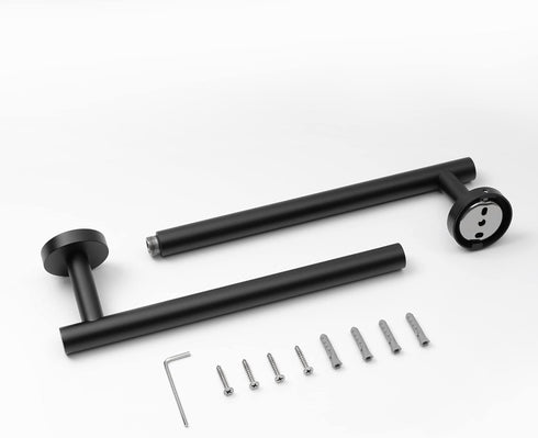 HITSLAM Matte Black 19.8 Inch Towel Bar for Bathroom, SUS304 Stainless Steel Bathroom Towel Rack Wall Mounted, Modern Home Decor Bath Towel Holder...