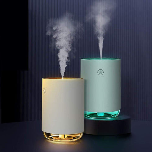 URBEST Portable Mini Humidifier, Quiet Small Cool Mist Humidifier with Night Light, 2 Mist Modes USB Personal Humidifiers for Bedroom Travel Home ...