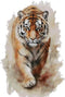 Tiger walks in, wild animal cotton counted cross stitch kits,150x200 stitch, 26x36cm, Egyptian cotton thread, 14 count counted cross stitch kits...