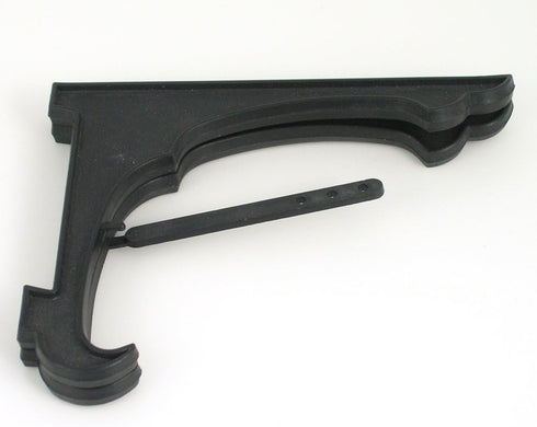 Black Plastic Easels - Locking Crossbar- Set of 5 Folding Display Stands 7 Inches High...