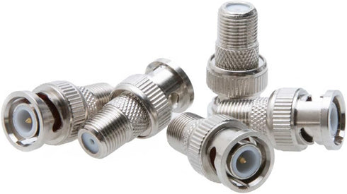 Cctv4Less BNC Male Plug to F Female Jack Adapter Coax Connector (10/20/30/50/100 Pack) (10)...
