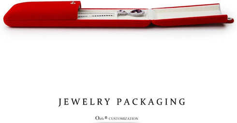 Oirlv Red Jewelry Gift Box Necklace/Long Chain Storage Boxes...