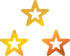 Hemway Craft Glitter - 1/5" 0.2" 5mm - Hollow Star Shaped Glitter, Star, Table, Sequin, Confetti, Nail and Decoration - Gold Holographic - 50g...