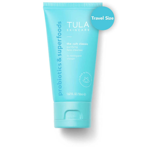 TULA Skin Care The Cult Classic Purifying Face Cleanser (Travel-Size) | Gentle and Effective Face Wash, Makeup Remover, Nourishing and Hydrating |...