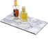 Rectangular Marble Vanity Tray for Counter, Bathroom, Dresser, Nightstand or Desk, 11-5/8" x 6-1/4"...