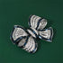 Rhinestone Bow Collar Brooch Crystal Bow Brooch Pin Vintage Blue Sparkling lapel Pin Crystal Collar Pin Ribbon Bow Brooch Badge Clothing Accessory...