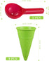 Kisangel 10pcs Plastic Ice Cream Cones Kids Ice Cream Scoop Set Outdoor Beach Toys Kids Sand Mold Toys for Seaside Play Sand Toys(Random Color)...