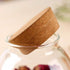 1PCS 500ML/17OZ Glass Favor Jars With Cork Lids Empty Transparent Round Food Storage Large Capacity Sealed Glass Bottles for Spice Food Snack Nut ...