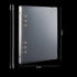 2PCS A5 6 Ring Binder Cover Clean Transparent Soft PVC for Refillable Notebook Shell withMatte surfaceforStamp & Die Storage...