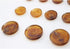 11 Pieces Genuine Natural Horn Blazer & Suits Button Set - for Blazer, Sport Coat, Uniform, Jacket (Light Brown)...