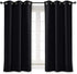 NICETOWN Halloween Black Out Curtain Panel Shade Solid Energy Efficient Eyelet Top Window Blind for Guest Room (Single Piece, 42 inches Wide by 63...