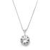Mariell Dramatic 5 Ct. ½ Round-Cut CZ Solitaire Pendant Necklace - Bold Brides or Bridesmaids Jewelry...