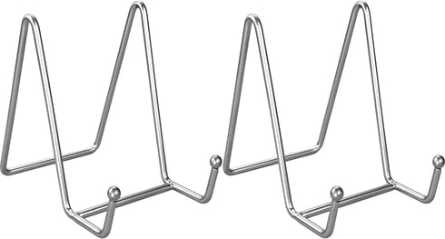 2 Pack Plate Stands for Display, 4 Inch Iron Easel Plate Holder Display Stands Gold Metal Picture Frame Holder Stand for Picture, Decorative Plate...
