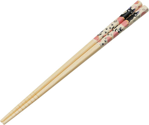 Kiki's Delivery Service Bamboo Chopstick -Anti-Slip Grip for Ease of Use - Authentic Japanese Design - Lightweight, Durable and Convenient - Footp...