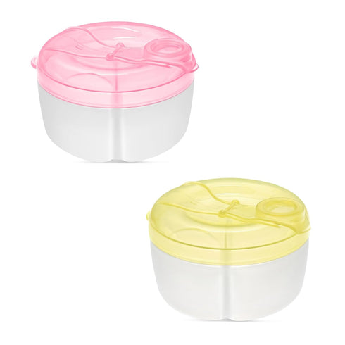 Accmor Baby Formula Dispenser On The Go, Formula Container to Go, Non-Spill Rotating Three-Compartment Formula Dispenser and Snack Storage Contain...