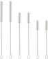 Straw Cleaner Brush Set, 6-Piece (3-Size) Extra Long Drinking Straw Cleaning Brush for Stanley Tumbler, Sippy Cup, Water Bottle, Glass Silicone Me...