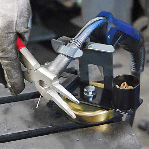 8” Mig Welding Plier, Nozzle Cleaner, Rounded Hammer Face, Tempered Wire Cutter, Ergonomic Vinyl Coated Handle, PM08, Strong Hand Tools...
