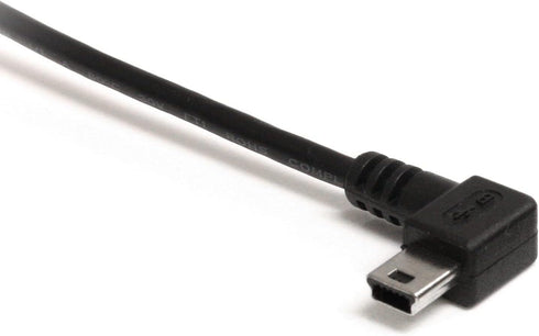 StarTech.com 6 ft. (1.8 m) Left Angle Mini USB Cable - USB 2.0 A to Left Angle Mini B - Black - Mini USB Cable (USB2HABM6LA)...