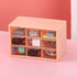Mini Desk Organizer Drawer, Cute Plastic Desktop Art Craft Storage Drawer, Office Supplies Stationery Makeup Jewelry Box Organizer with Storage fo...