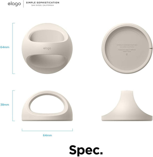 elago Grip Stand Compatible with MagSafe Charger, Phone Holder Compatible with iPhone 15/14/13/12 Series, Designed for Nightstand Mode [Charging C...