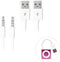 iPod Shuffle Cable, 2 Pack 3.5mm Jack/Plug to USB USB Power Charger Sync Data Transfer Cable for iPod Shuffle 3rd 4th 5th MP3/MP4......