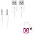 iPod Shuffle Cable, 2 Pack 3.5mm Jack/Plug to USB USB Power Charger Sync Data Transfer Cable for iPod Shuffle 3rd 4th 5th MP3/MP4......