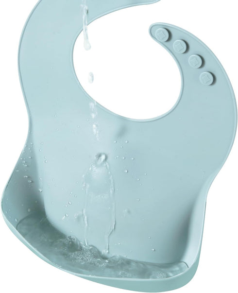 PandaEar 3 Pack Silicone Bibs for Boys Girls for Babies & Toddlers, Adjustable Waterproof Eating Bibs for Boys Girls, BPA Free Soft Durable Silico...