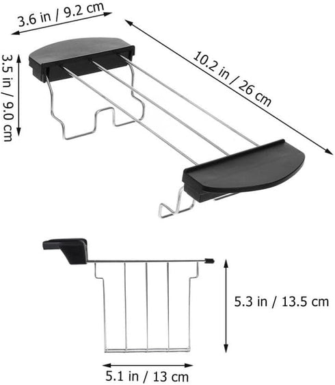 UPKOCH Toaster Sandwich Cage Toaster Tong Sandwich Slice Rack Classic Toaster Break Clip Stainless Steel Toaster Cage Accessories Kitchen Utensils...