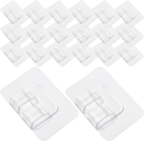 30Pcs Multipurpose Car Mat Fixing Buckles, Universal Car Floor Mat PVC Self-Adhesive Car Foot Pad Fixed Sticker, Antiskid Pad Fastener Curtain Bra...