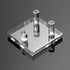 4PCS Rock Display Stand,Mini Acrylic Easel Stands Three-Peg Square Acrylic Display Stands Small Collectibles Easel for Crystal ,Rocks, Minerals Sl...