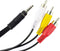 Seadream 2Pack 3.5mm Male Jack 4Port to 3-RCA Adapter Audio Stereo Extension Cable (5Feet)...