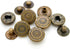 CRAFTMEMORE Antique Brass Bohemian Snap Fasteners S-Spring Popper Stud Closure Flower Button for Jeans Jacket Leather Craft 10 Pack TL01 (12 mm)...
