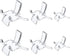 Teensery 6 Pieces Clear Plastic Display Stands 3 Sizes Display Easel Holders Small Collectibles Display Rack for Jewelry Crystal Geode Rock Minera...