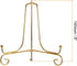 uxcell Plate Stand for Display, 6 Inch 2Pcs Iron Decorative Plate Holder Metal Easel Folding Display Stand for Photo Picture Frame, Gold...
