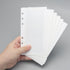 2 Sets Side Open Cash Envelope No Tabbed White PP Cash Wallet for Personal A6 Budget Journal 6-Hole Budget Sheet Pockets Folder for Budgeting Bind...
