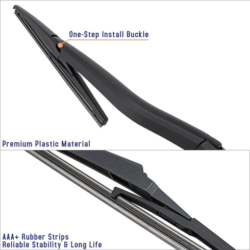 Rear Windshield Wiper Arm Blade Assembly Kit Compatible with 2006-2011 Chevrolet Chevy HHR Rear Window Wiper, Replacement 15807605, 22709463, 2273...