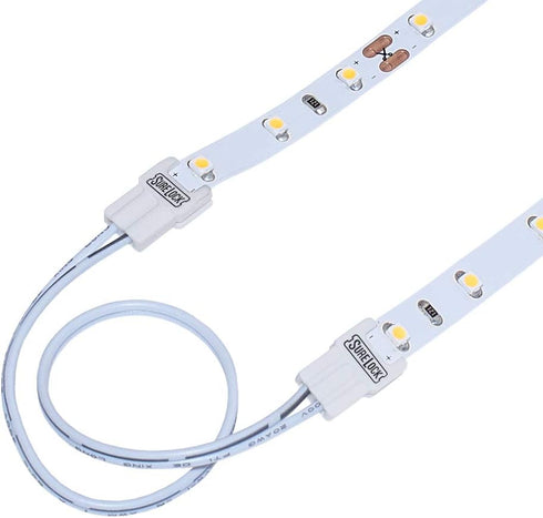 Armacost Lighting SureLock 560724 White LED Tape Light Wire Lead Connector – 5 Pack. 560724...