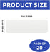 20 Pcs Blind Repair Tabs, Horizontal Blinds Replacement Slats, Mini Blind Slat Repair Kit White Blind Fixers for Horizontal Blinds (1" W x 3" L)...