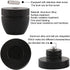 Tertullus 4 Pcs Ball Beads Speaker Isolation Feet Turntable Platform Pads Audio Shock Absorber Subwoofer Isolation Feet 33×30 Pad Speaker Stand(Bl...