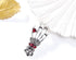 Vintage Skeleton Hand Lapel Brooch Pin for Women Men Girls Rhinestone Red Crystal Skull Halloween Pins Clip Sweater Dress Suit Backpack Brooches P...