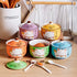 Ceramic Japanese Lucky Cat Sugar Bowl Salt Storage Jar with Lid and Spoon...