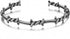Men Bangle Open Cuff Twist Thorns Wire Titanium Steel Geometric Bracelet Open Cuff Barbed Jewelry Viking Bangles...