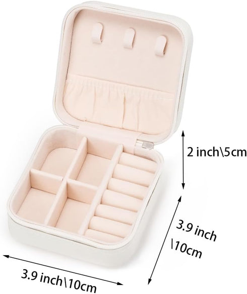 Travel Jewelry Case, Jewelry Organizer Box, Jewelry Organizer Jewelry Travel Organizer Small Jewelry Organizer Ring Organizer Necklace Organizer E...