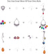 SUNNYCLUE 1 Box DIY 10 Pairs Chandelier Earrings Jewelry Making Starter Kit Chandelier Components Connector Charm Pendants, Shell Heart Beads, Ear...