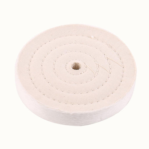 SCOTTCHEN Extra Thick Buffing Polishing Wheel 6 inch (70 Ply) for Bench Grinder Tool with 1/2" Arbor Hole 2 PCS...
