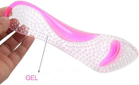 High Heel Insoles Inserts,3/4 Gel Cushion Pads Relief Pain High Arch Support Shoe Insole Flat Soles for Women High Heel Sandals Boots(Clear)...