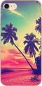 Blingy's iPhone SE Case (3rd Gen) 2022/iPhone SE Case (2nd Gen) 2020/iPhone SE Case (4.7inch), Tropical Beach Pattern with Palm Tree Style Soft TP...