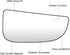 Passenger Right Side View Mirror Glass Replacement for Dodge Ram 1500 2500 3500 4500 5500 2009-2020, Replace 68067730AA...